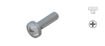 Metrische Schrauben, Linsenzylinderkopf-Schraube mit H-Kreuzschlitz-Antrieb, ISO 7045, STM32