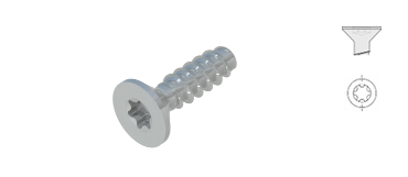 Schrauben für Kunststoffe, Senkkopf-Schraube mit Innensechsrund, WN5454, STP41