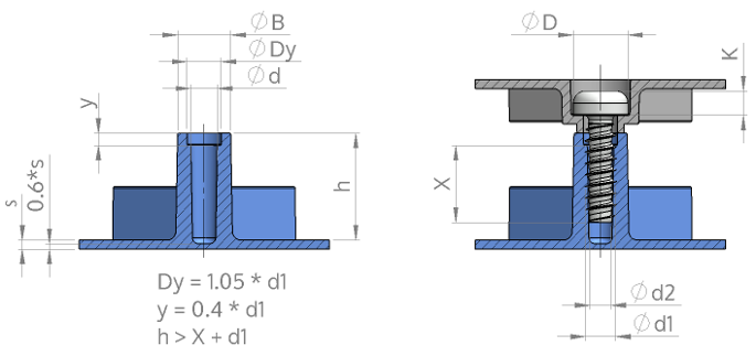 Zeichnung zur Tubusgeometrie